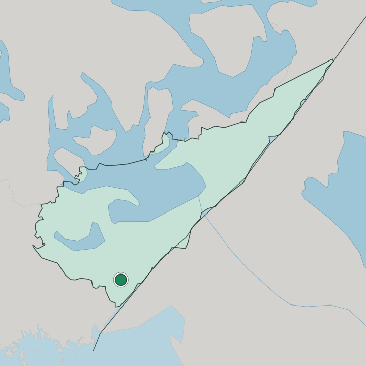 Map showing Ylämaa — In South Karelia Region
