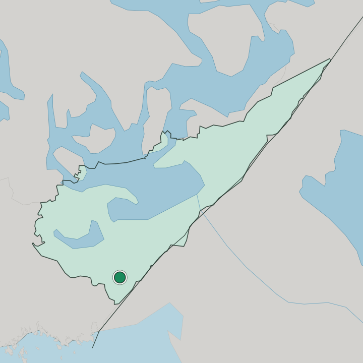 Map showing Ylämaa — In South Karelia Region