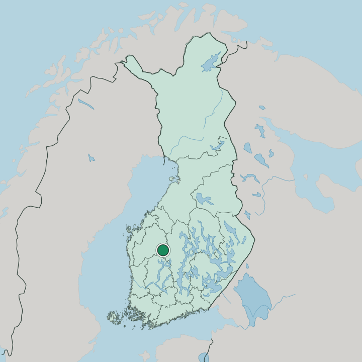 Map showing Ähtäri — In Finland