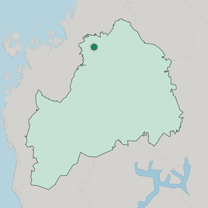 Map showing Alahärmä — In South Ostrobothnia