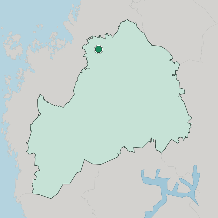 Map showing Alahärmä — In South Ostrobothnia