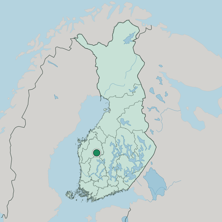 Map showing Alavus — In Finland
