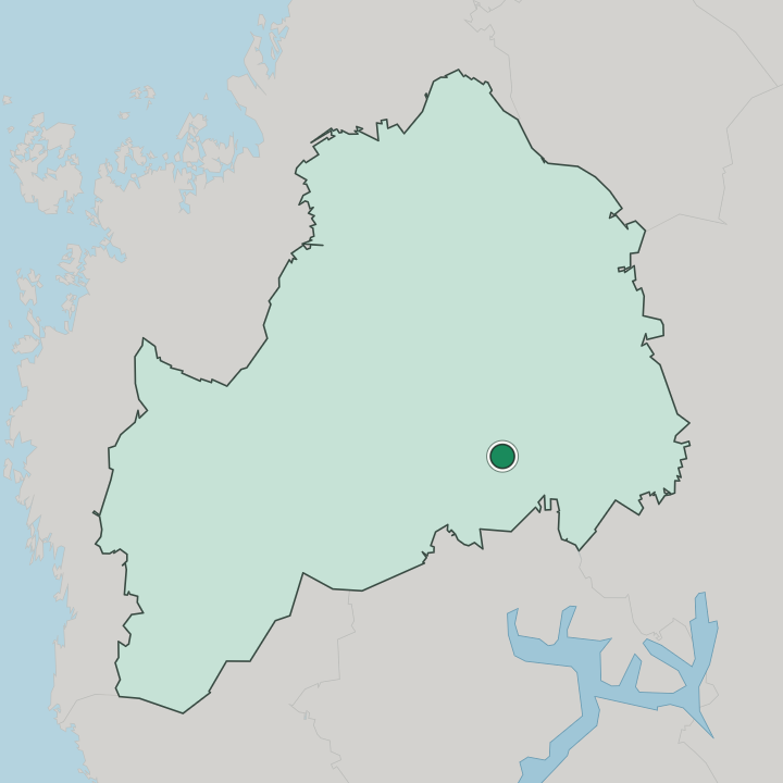 Map showing Alavus — In South Ostrobothnia