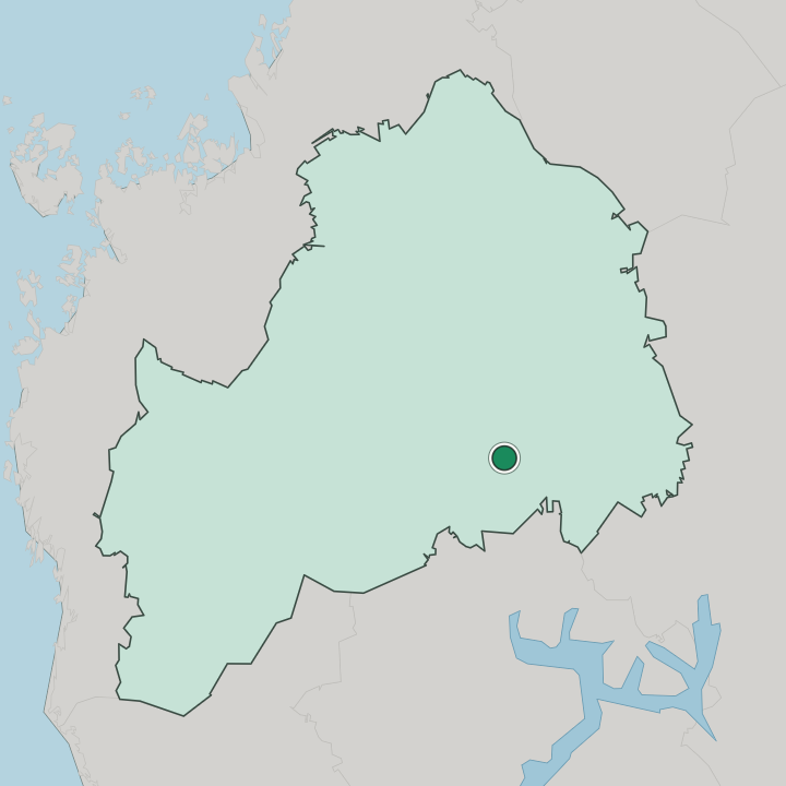 Map showing Alavus — In South Ostrobothnia