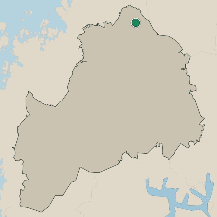 Map showing Evijärvi in South Ostrobothnia