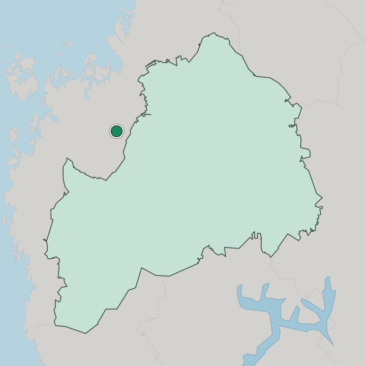 Map showing Isokyrö — In South Ostrobothnia