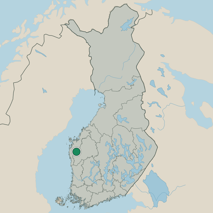 Map showing Jurva in Republic of Finland