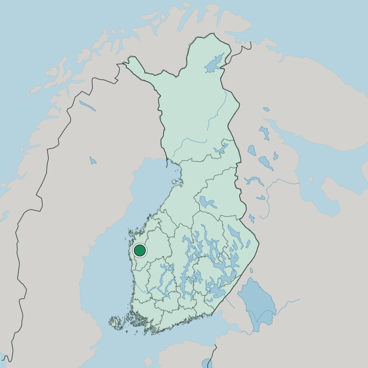 Map showing Jurva — In Finland