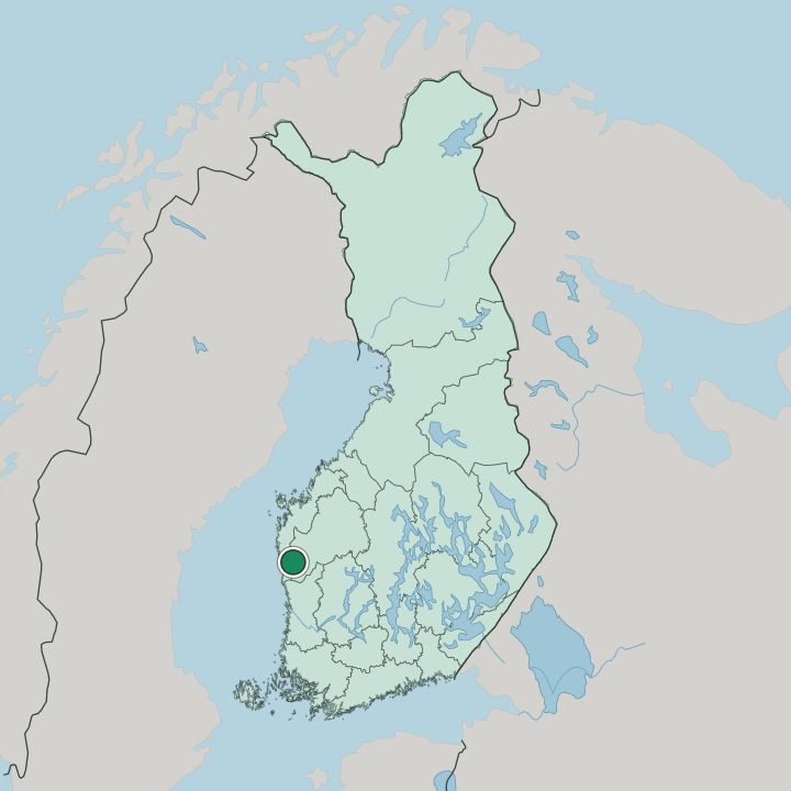 Map showing Karijoki — In Finland