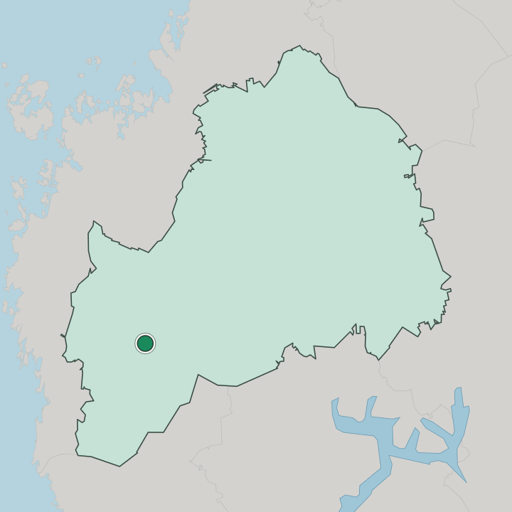 Map showing Kauhajoki — In South Ostrobothnia