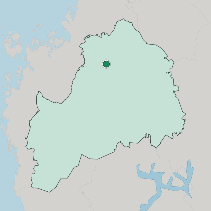 Map showing Kauhava — In South Ostrobothnia