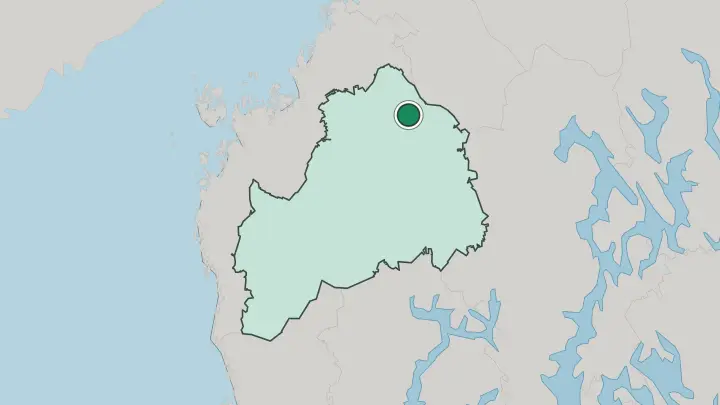 Map of Lappajärvi in Finland