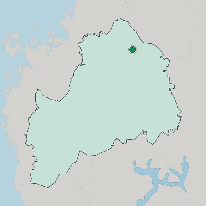 Map showing Lappajärvi — In South Ostrobothnia