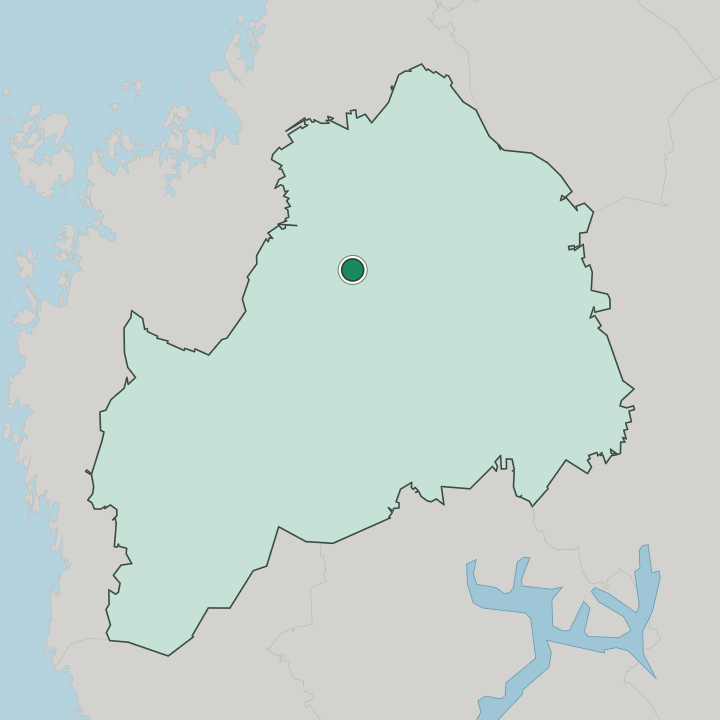 Map showing Lapua — In South Ostrobothnia