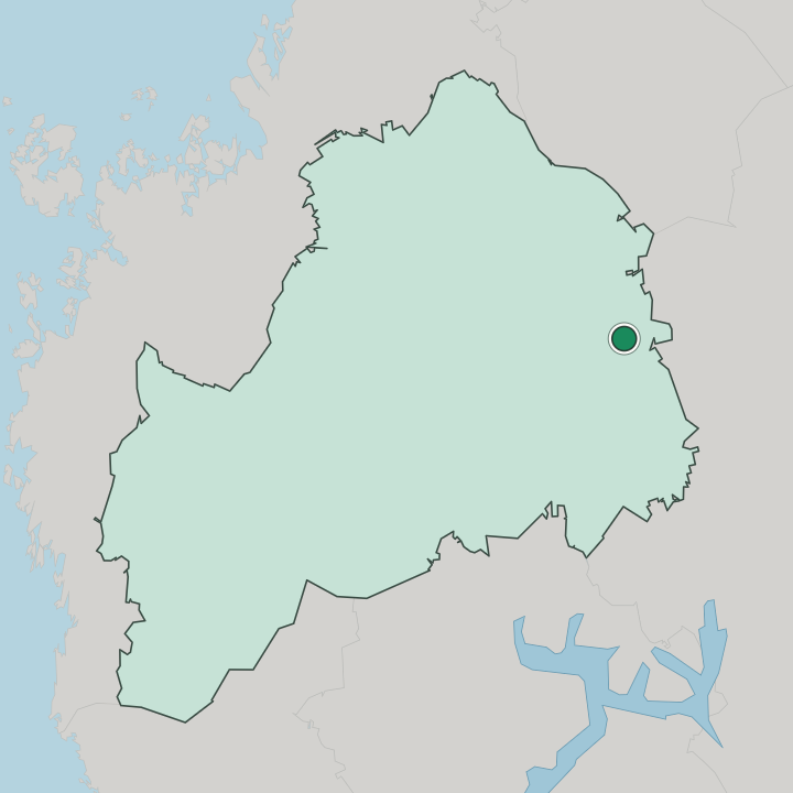 Map showing Soini — In South Ostrobothnia