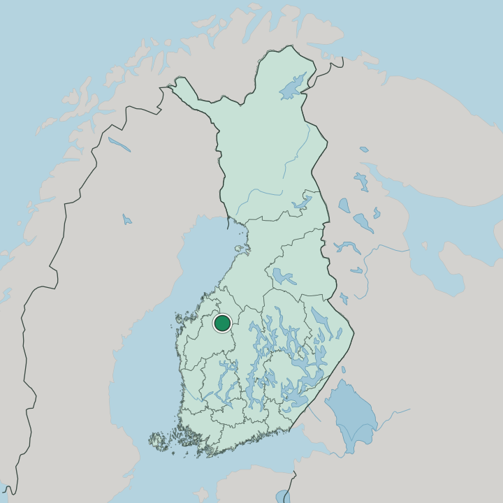 Map showing Vimpeli — In Finland
