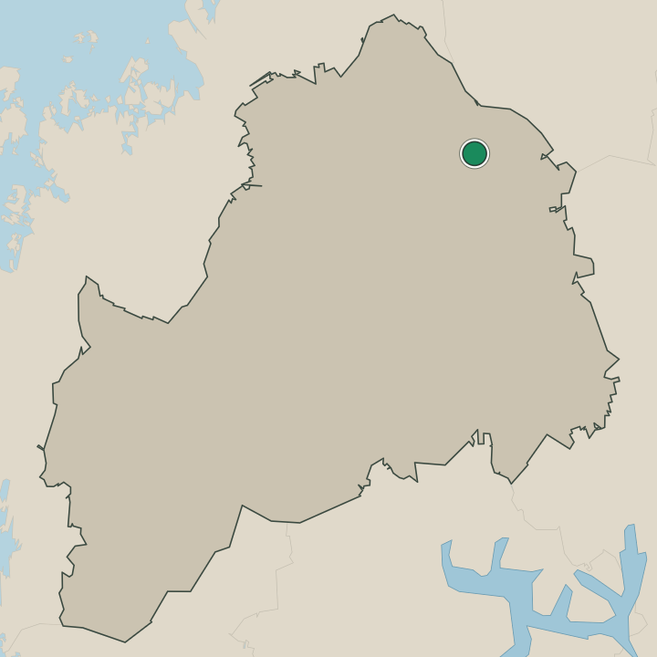 Map showing Vimpeli in South Ostrobothnia