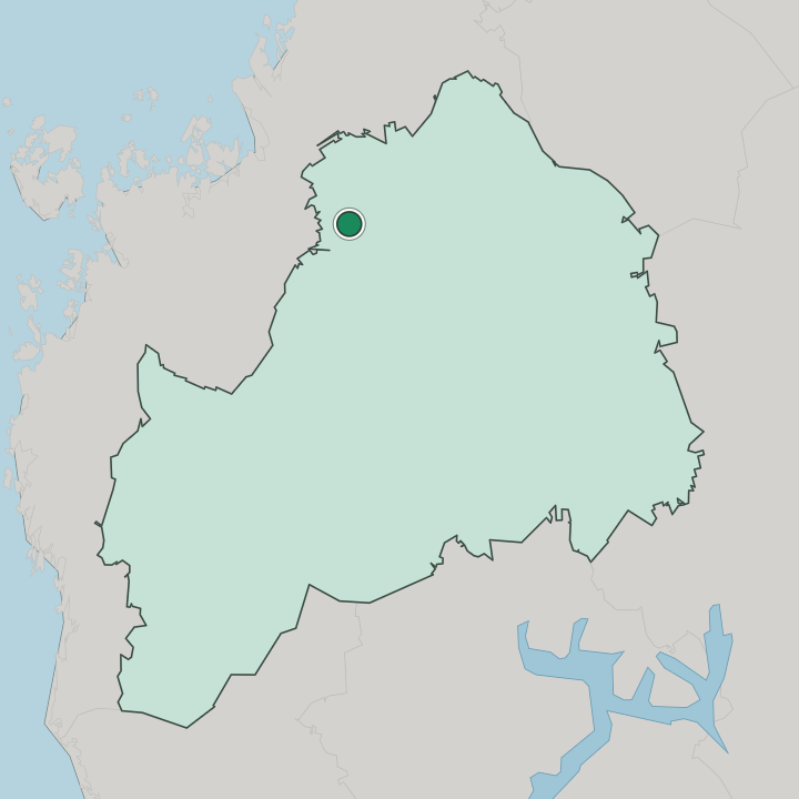 Map showing Ylihärmä — In South Ostrobothnia