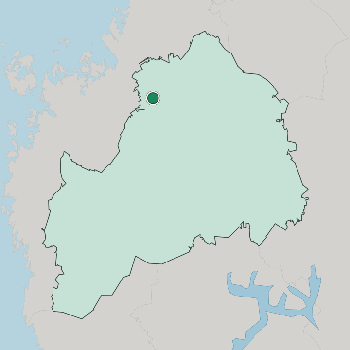 Map showing Ylihärmä — In South Ostrobothnia