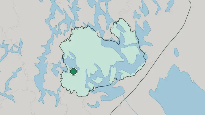 Map of Hirvensalmi in Finland