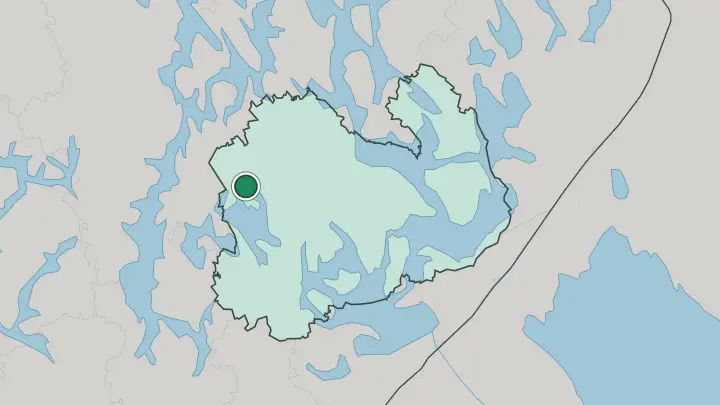 Map of Kangasniemi in Finland