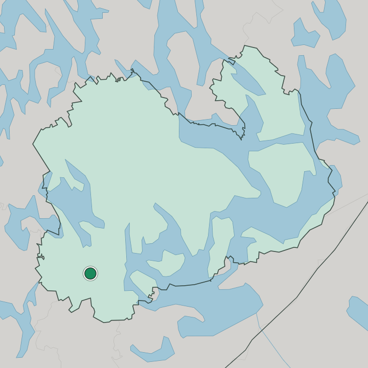 Map showing Mäntyharju — In Southern Savonia
