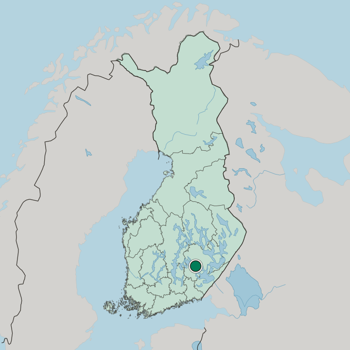 Map showing Savilahti — In Finland