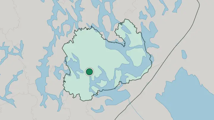Map of Mikkeli in Finland