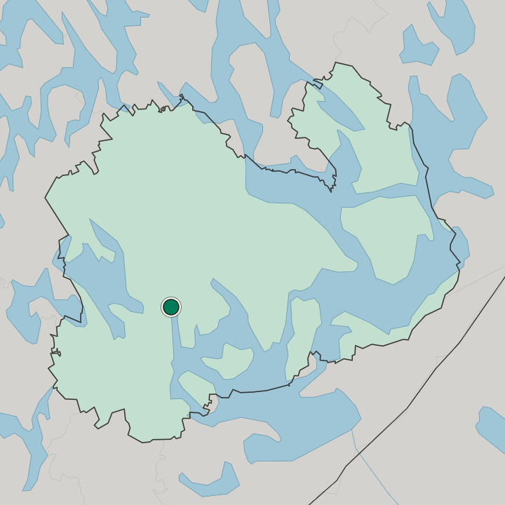 Map showing Savilahti — In Southern Savonia
