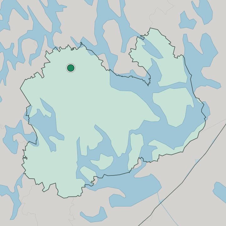 Map showing Pieksämäki — In Southern Savonia