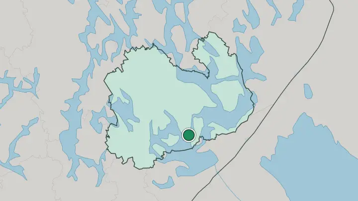 Map of Puumala in Finland