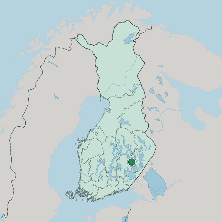 Map showing Rantasalmi — In Finland
