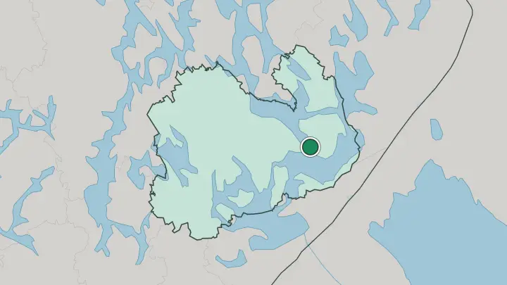 Map of Savonlinna in Finland