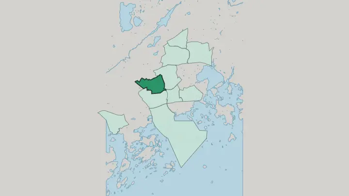 Map of Henttaa in Espoo
