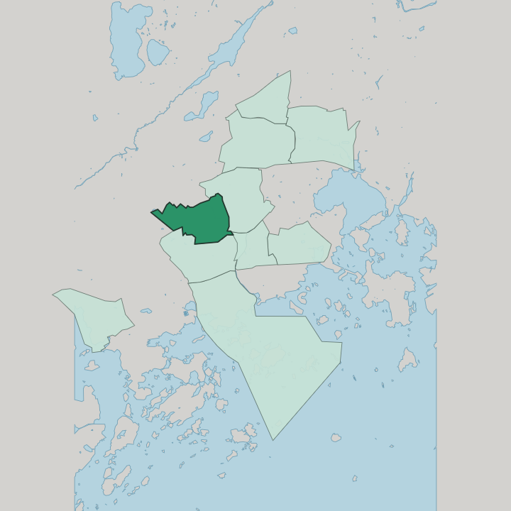 Map showing Henttaa — In Espoo