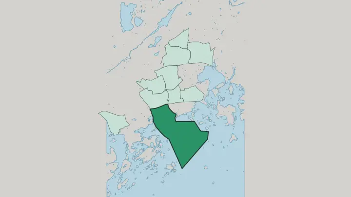 Map of Matinkylä in Espoo