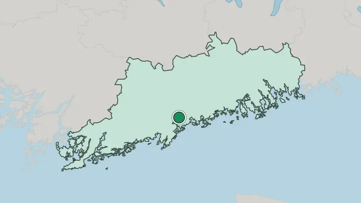 Map of Espoo in Finland