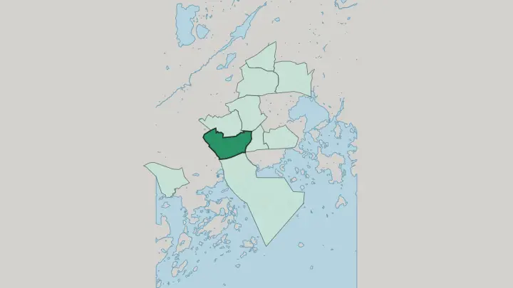 Map of Olari in Espoo