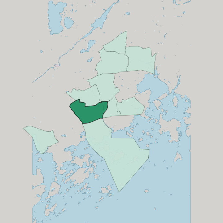 Map showing Olari — In Espoo