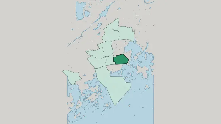 Map of Tapiola in Espoo