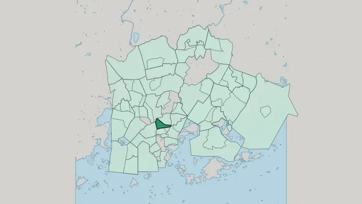 Map of Alppiharju in Helsinki