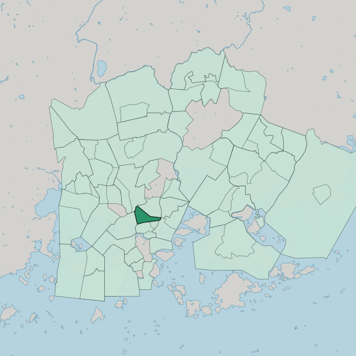 Map showing Alppiharju — In Helsinki