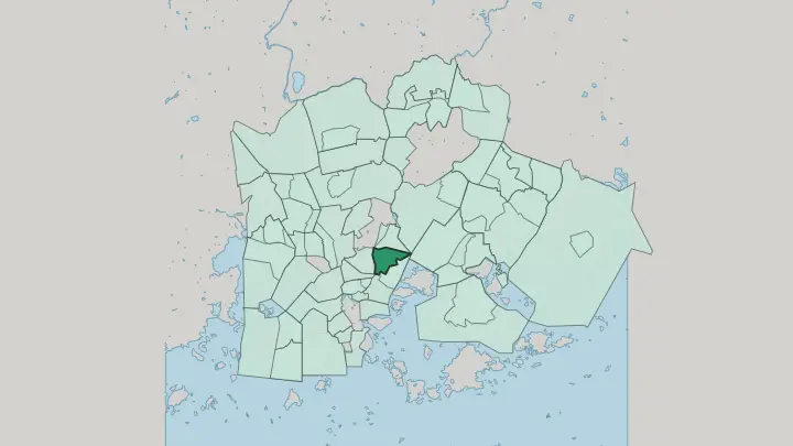 Map of Hermanni in Helsinki