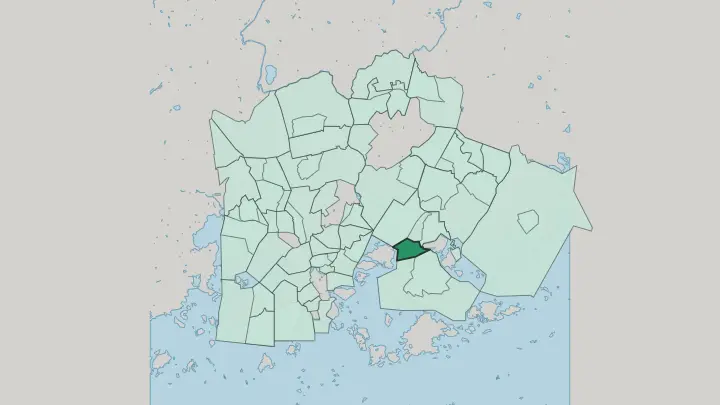 Map of Herttoniemenranta in Helsinki