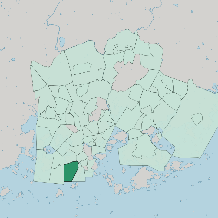 Map showing Jätkäsaari — In Helsinki