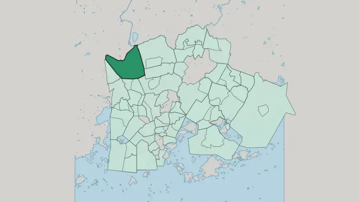 Map of Kaarela in Helsinki
