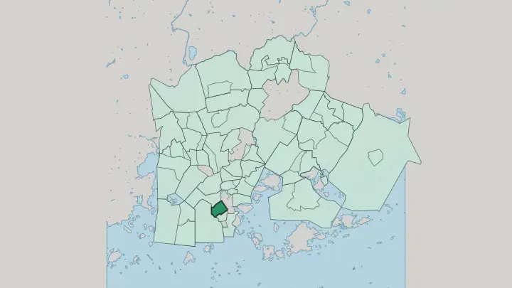 Map of Kamppi in Helsinki