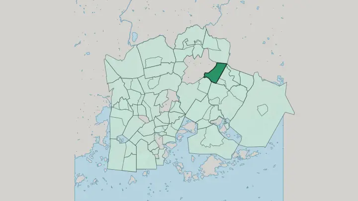 Map of Kivikko in Helsinki