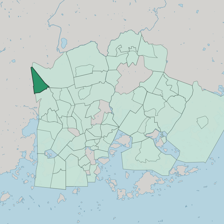 Map showing Konala — In Helsinki