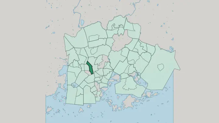 Map of Länsi-Pasila in Helsinki